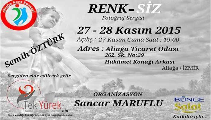 Aliağa'da "Renk-Siz" fotoğraf sergisi