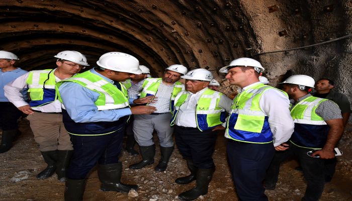 Başkan'ın tünel mesaisi