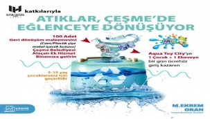Atıklar Çeşme'de eğlenceye dönüşüyor
