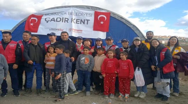  Bornova Belediyesi'nin kreşine Kore'den ve Türk askerinden destek