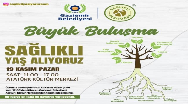 Gaziemir'de Sağlıklı Yaş Alma buluşmaları başlıyor
