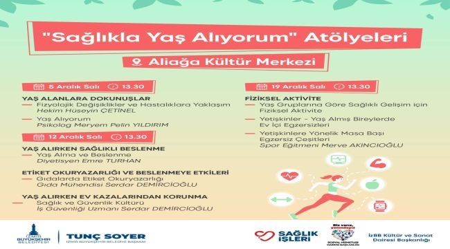 Sağlıkla yaş almanın sırları bu seminerlerde