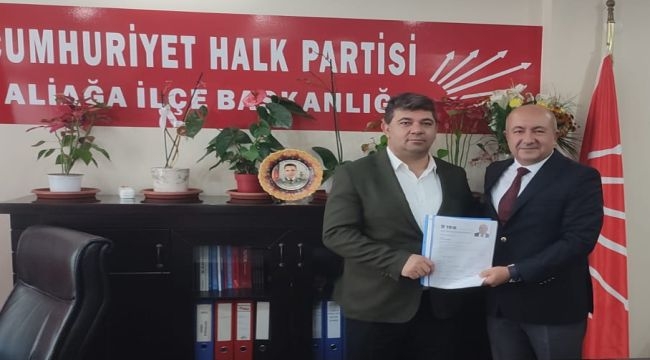 Yakup Öztürk, Aliağa'da CHP'den aday adayı