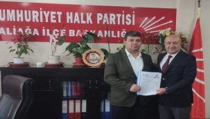 Yakup Öztürk, Aliağa'da CHP'den aday adayı