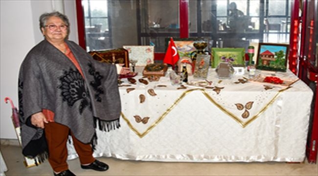 Huzurevi sakinlerinden geri dönüşüm sergisi