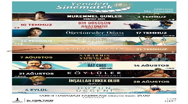 Açık havada sinema keyfi başlıyor