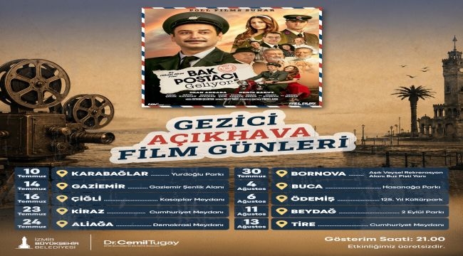 Gezici Açıkhava Film Günleri İzmir'i dolaşıyor